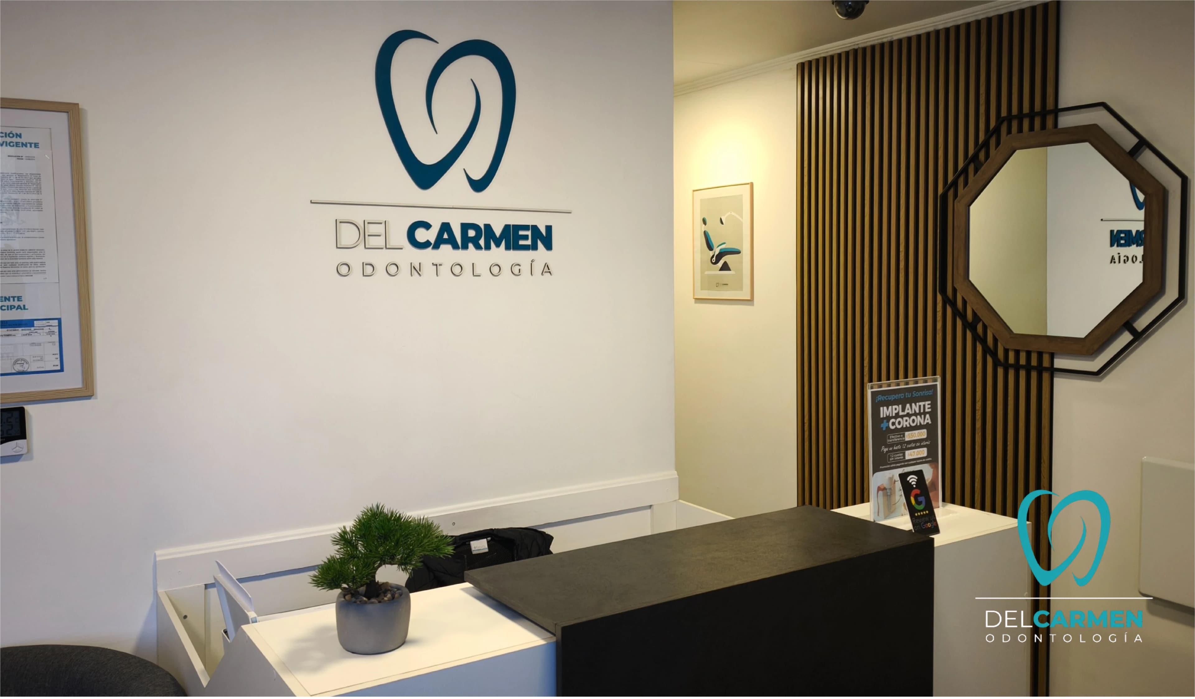 Recepción de Del Carmen Odontología en Chillán